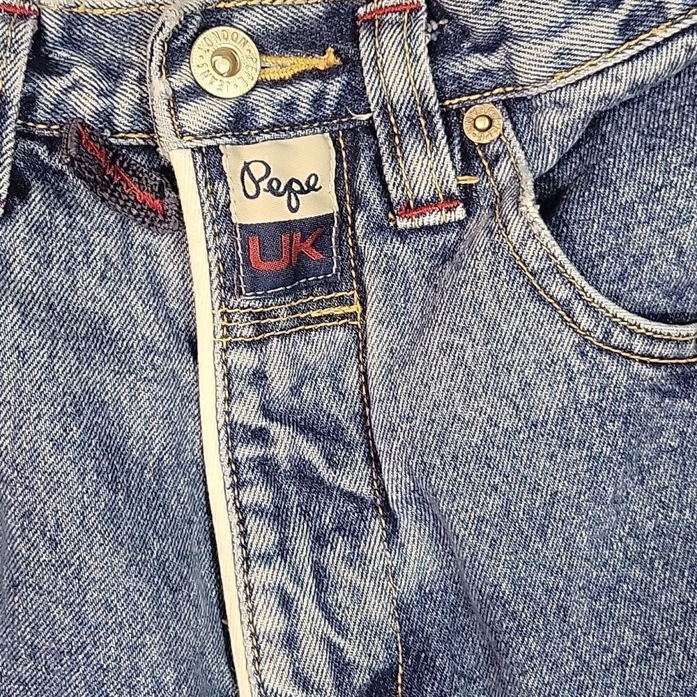 Pepe London Vintage 90s Denim Worxx High Waisted Wide Leg Cropped Jeans - Picture 3 of 9